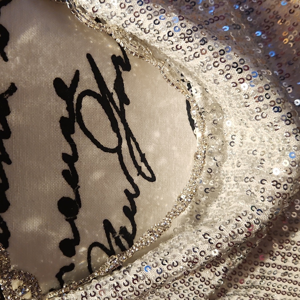 Lulu's Famous Behavior Silver Sequin Cowl Neck Mini Dress - Picture 7 of 9